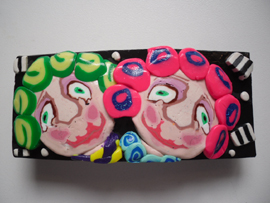 polymer clay cane faces