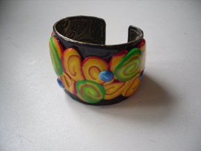Polymer Clay Cane Bracelet