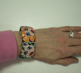 Polymer Cane Face Bracelet